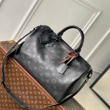 Louis Vuitton RUNWAY Speedy P9 Bandouliere 40 Bag in Black Monogram Eclipse Canvas M24419 2024 (KI-241105018)