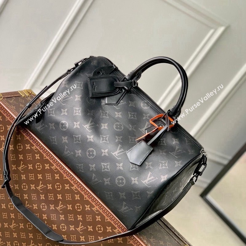 Louis Vuitton RUNWAY Speedy P9 Bandouliere 40 Bag in Black Monogram Eclipse Canvas M24419 2024 (KI-241105018)