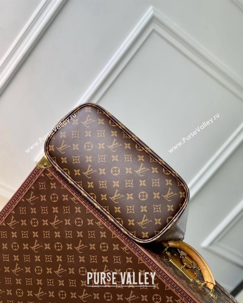 Louis Vuitton Neverfull Inside Out MM Tote Bag M12061 Tan Brown Leather/Monogram Canvas 2024 (KI-241105047)