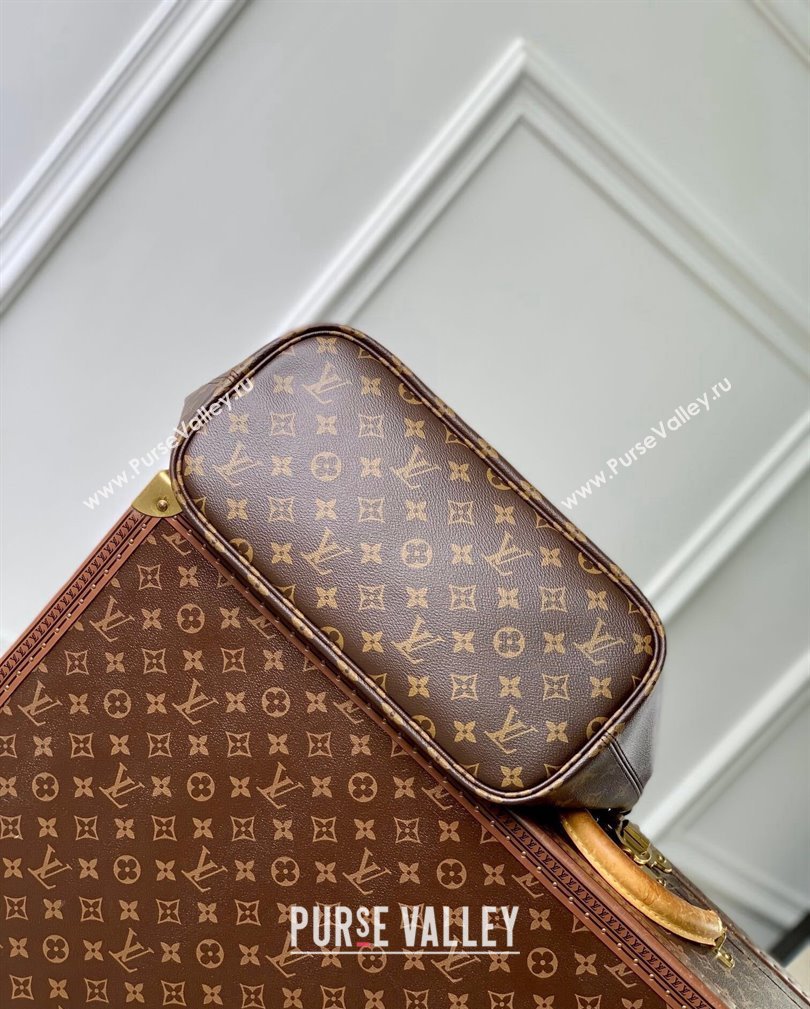 Louis Vuitton Neverfull Inside Out MM Tote Bag M11946 Black Leather/Monogram Canvas 2024 (KI-241105048)