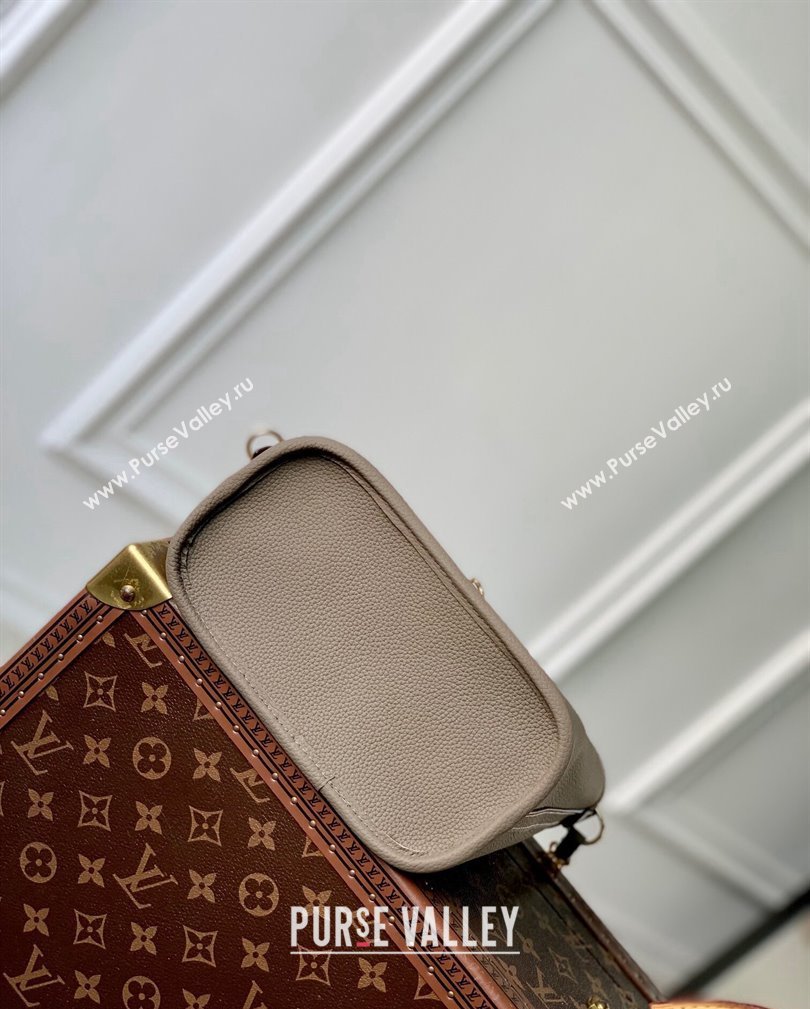 Louis Vuitton Neverfull Inside Out BB Tote Bag M12109 Dark fango Grey Leather/Monogram Canvas 2024 (KI-241105049)