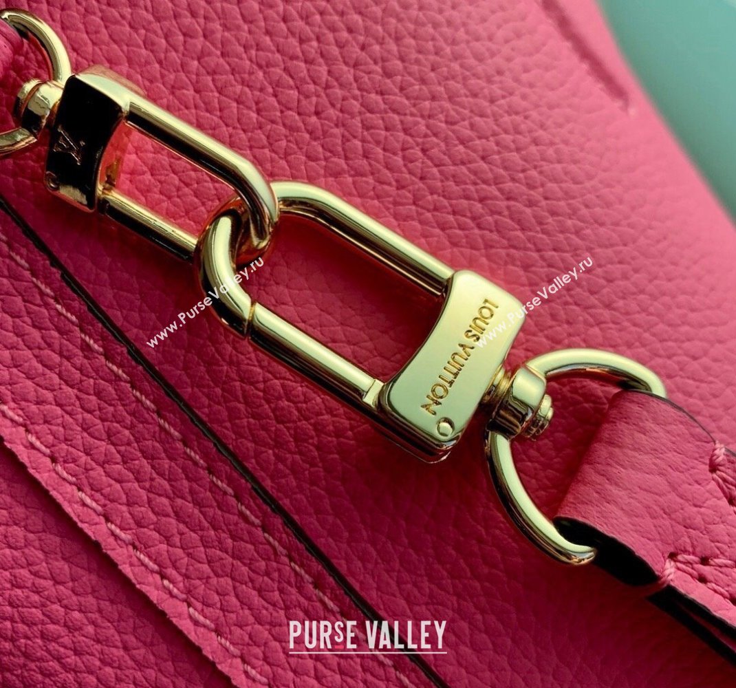 Louis Vuitton Neverfull Inside Out BB Tote Bag M12106 Rose Pondichery Pink Leather/Monogram Canvas 2024 (KI-241105051)