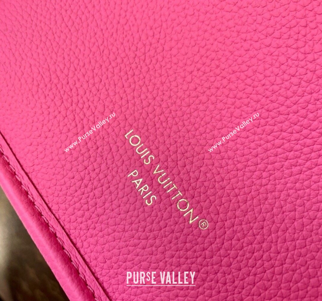 Louis Vuitton Neverfull Inside Out BB Tote Bag M12106 Rose Pondichery Pink Leather/Monogram Canvas 2024 (KI-241105051)