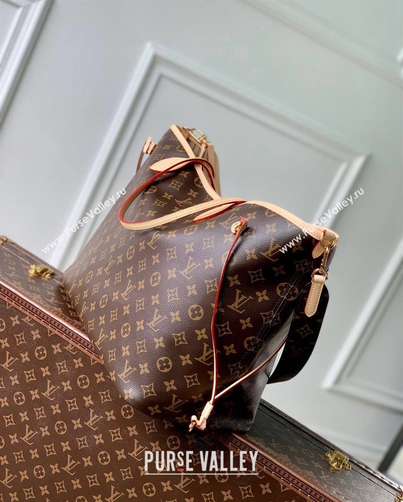 Louis Vuitton Neverfull Bandouliere Inside Out GM Tote bag M11948 Beige Textile/Monogram Canvas 2024 (KI-241105053)