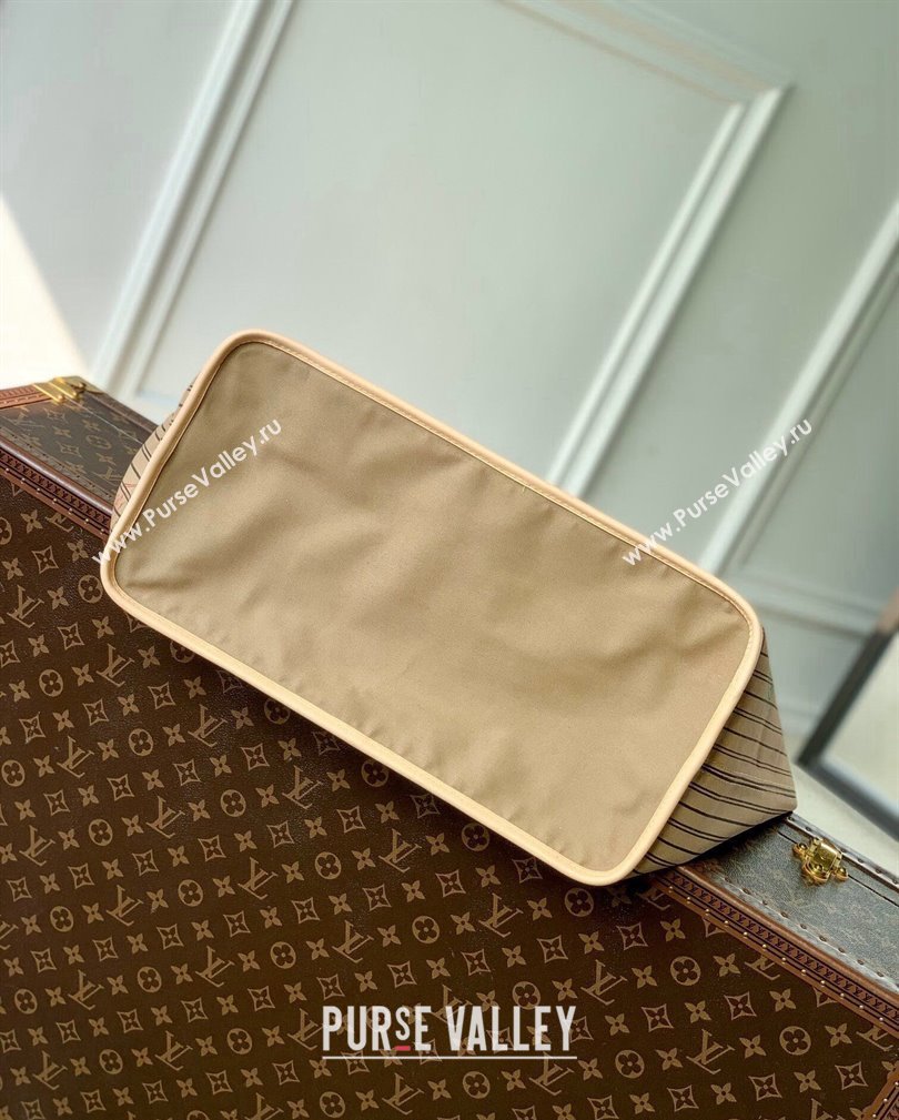 Louis Vuitton Neverfull Bandouliere Inside Out GM Tote bag M11948 Beige Textile/Monogram Canvas 2024 (KI-241105053)