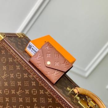 Louis Vuitton Victorine Wallet in Monogram Empreinte Leather M11988 Cognac Brown 2024 (KI-241105066)