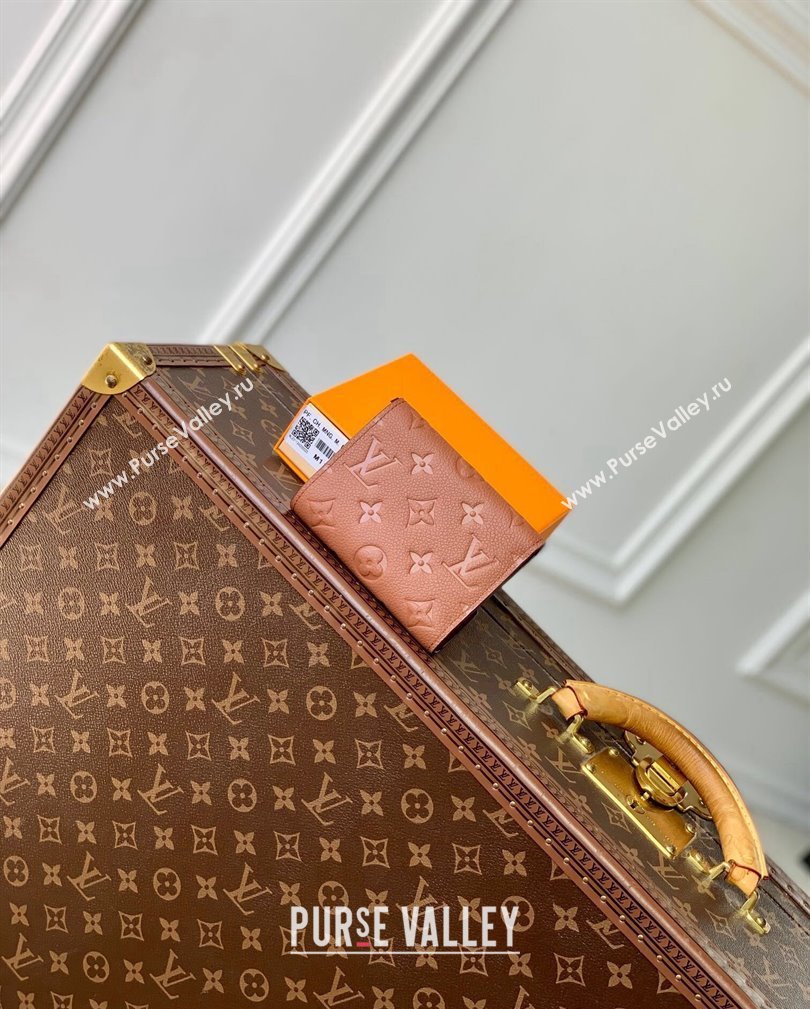 Louis Vuitton Victorine Wallet in Monogram Empreinte Leather M11988 Cognac Brown 2024 (KI-241105066)