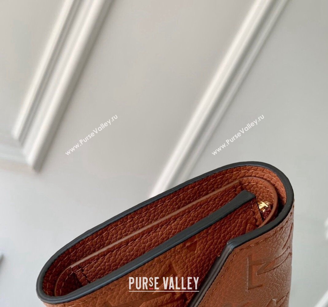 Louis Vuitton Victorine Wallet in Monogram Empreinte Leather M11988 Cognac Brown 2024 (KI-241105066)