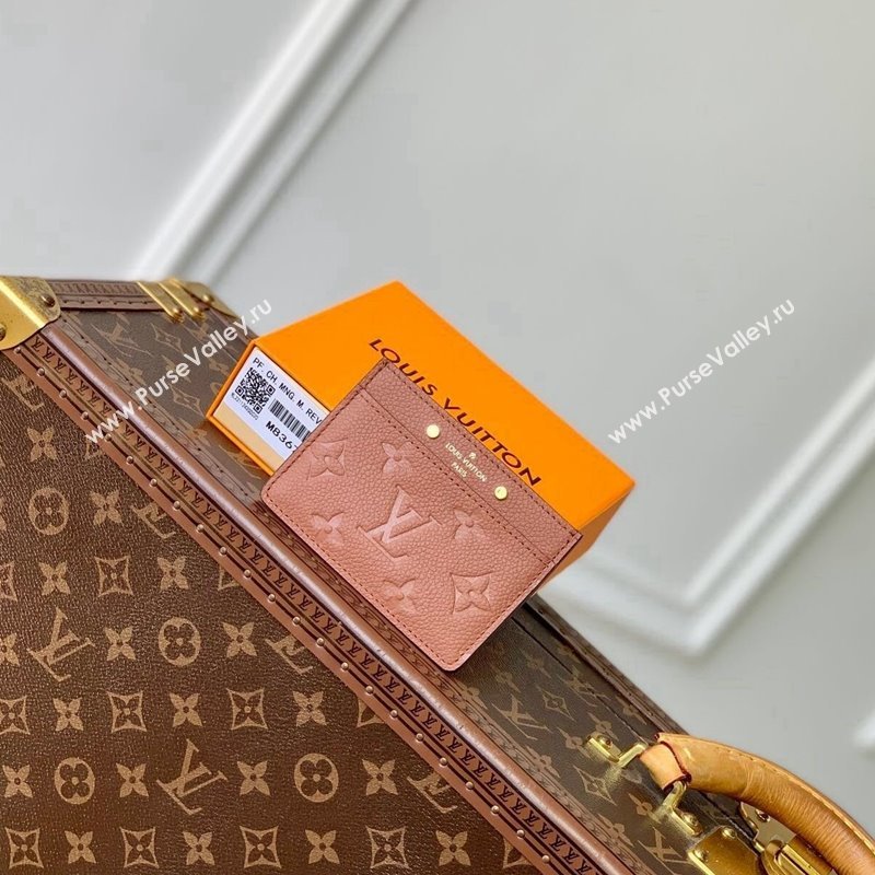 Louis Vuitton Card Holder Wallet in Monogram Empreinte Leather M83678 Cognac Brown 2024 (KI-241105067)