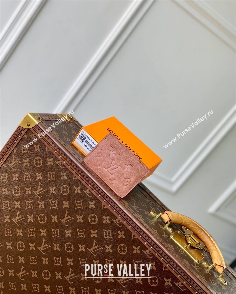 Louis Vuitton Card Holder Wallet in Monogram Empreinte Leather M83678 Cognac Brown 2024 (KI-241105067)