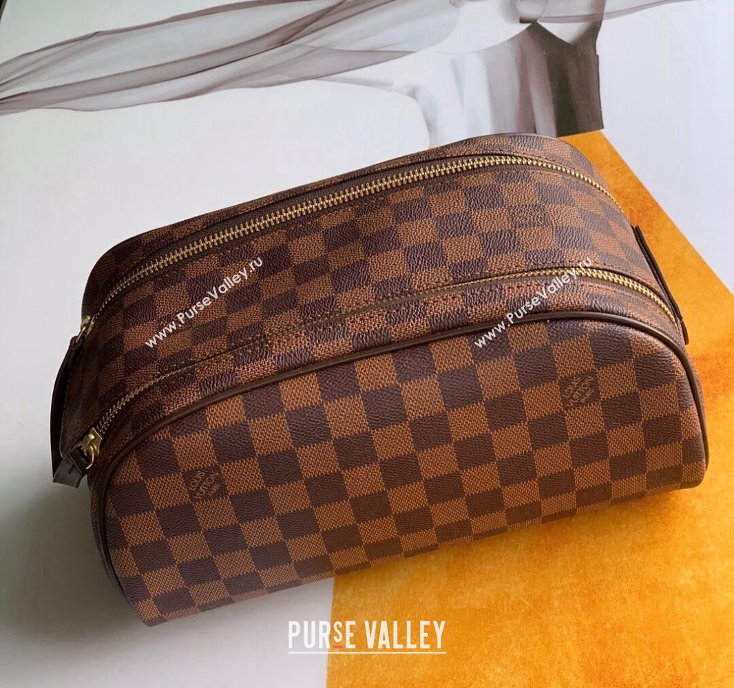 Louis Vuitton Dopp Kit Toiletry Bag in Damier Ebene Canvas 2024 M47527 (KI-241104081)