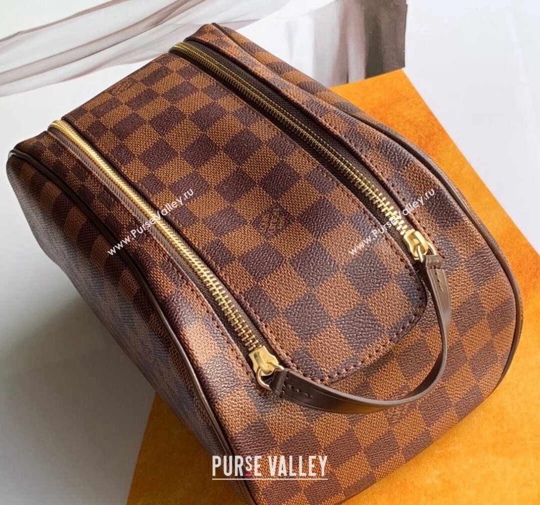 Louis Vuitton Dopp Kit Toiletry Bag in Damier Ebene Canvas 2024 M47527 (KI-241104081)