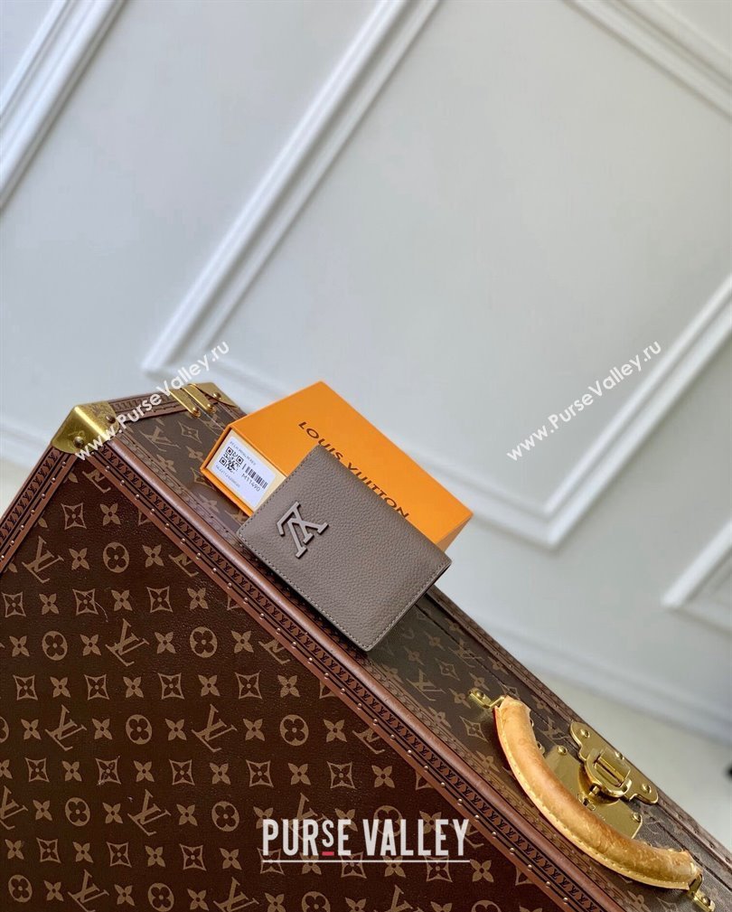 Louis Vuitton Pocket Organizer Wallet in Grained Leather M11490 Moka Brown 2024 (KI-241105074)