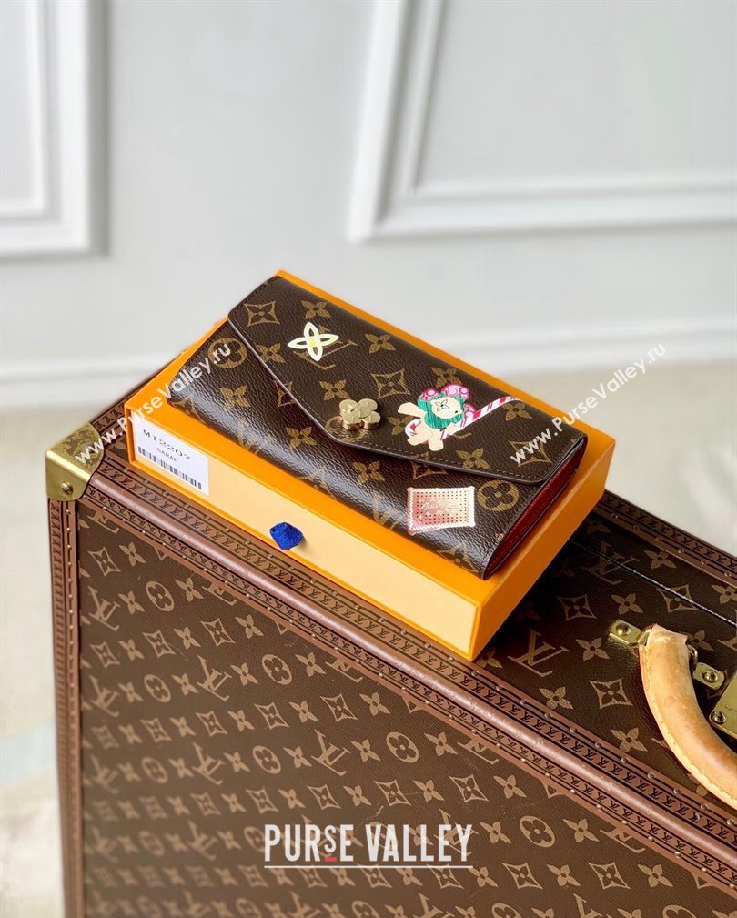 Louis Vuitton Sarah Wallet in Vivienne Print Monogram Canvas M12207 2024 Candy Factory Collection (KI-241105083)