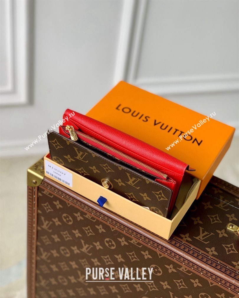 Louis Vuitton Sarah Wallet in Vivienne Print Monogram Canvas M12207 2024 Candy Factory Collection (KI-241105083)