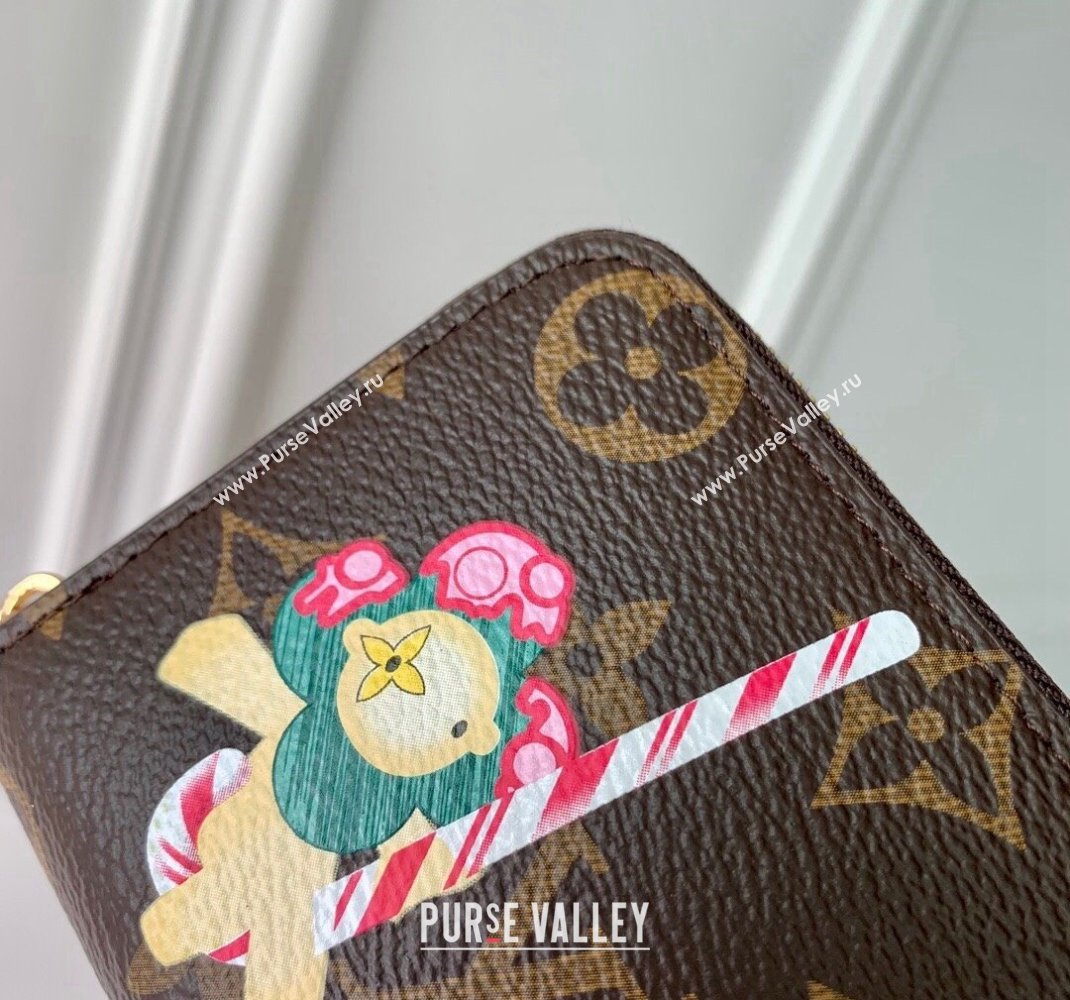 Louis Vuitton Zippy Coin Purse Wallet in Vivienne Print Monogram Canvas M12210 2024 Candy Factory Collection (KI-241105084)