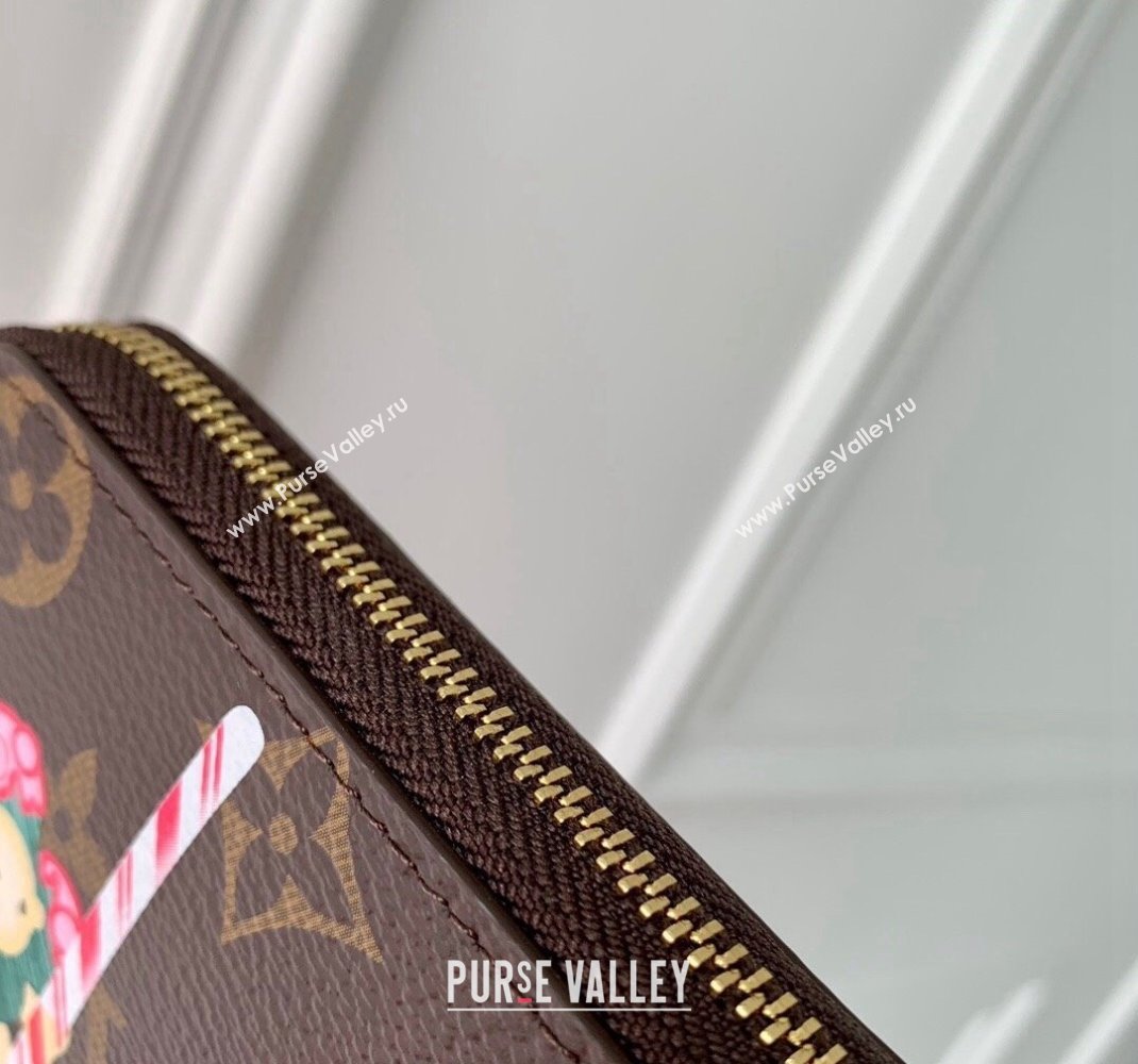 Louis Vuitton Zippy Coin Purse Wallet in Vivienne Print Monogram Canvas M12210 2024 Candy Factory Collection (KI-241105084)