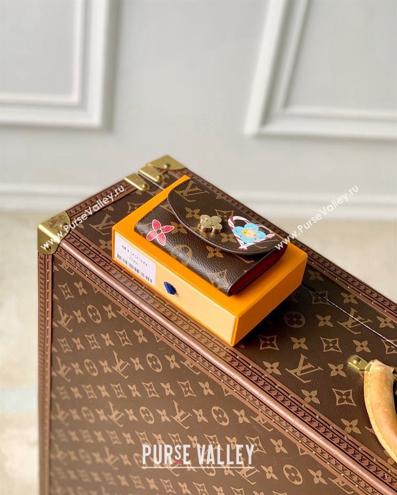 Louis Vuitton Rosalie Coin Purse Wallet in Vivienne Print Monogram Canvas M12220 2024 Candy Factory Collection (KI-241105086)