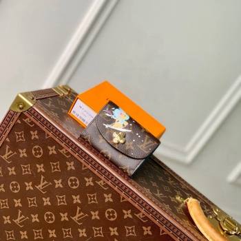 Louis Vuitton Rosalie Coin Purse Wallet in Vivienne Print Monogram Canvas M12239 2024 Candy Factory Collection (KI-241105087)