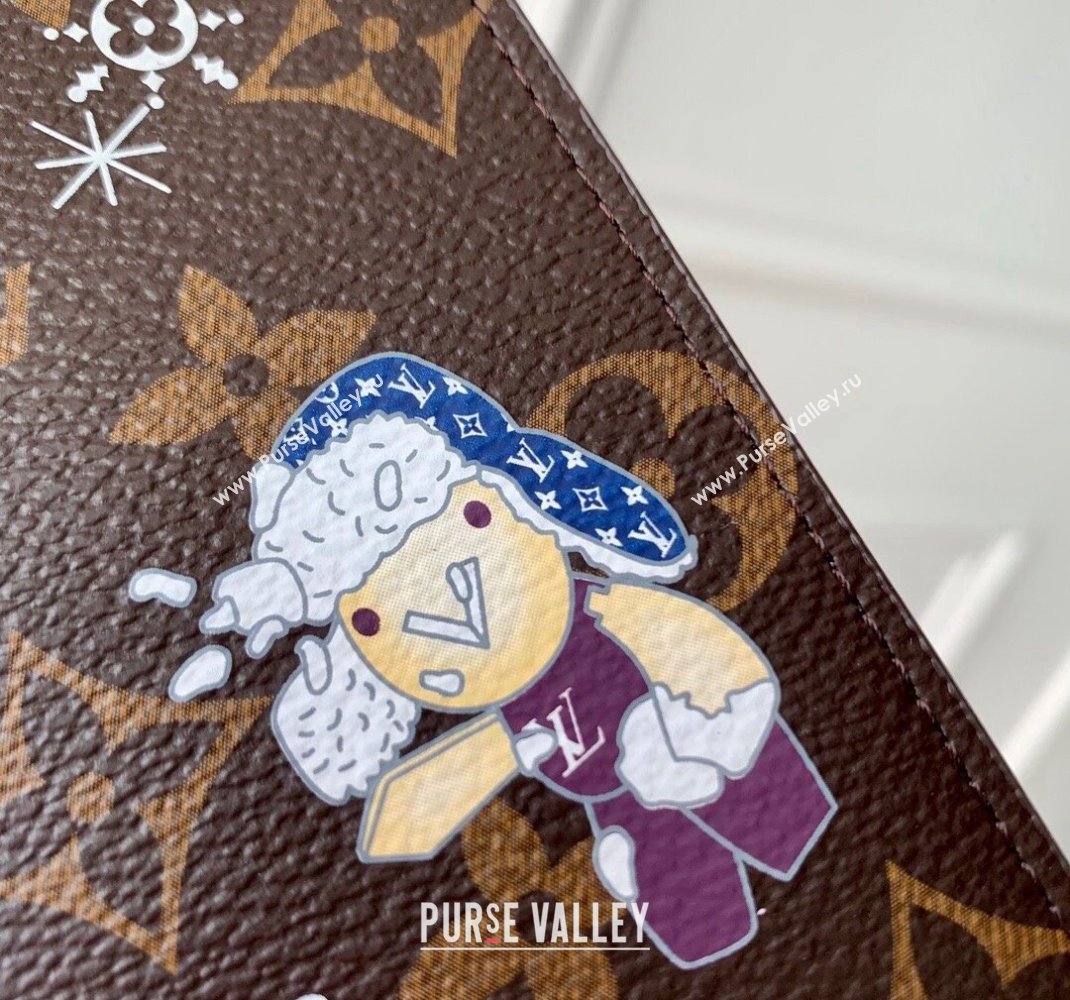 Louis Vuitton Passport Cover in Vivienne Print Monogram Canvas M12237 2024 Candy Factory Collection (KI-241105089)