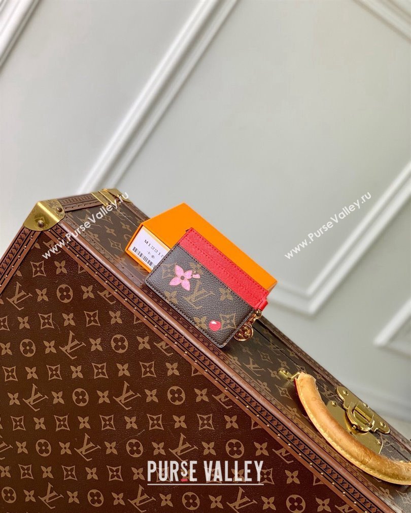 Louis Vuitton LV Charms Card Holder Wallet in Vivienne Print Monogram Canvas M12215 2024 Candy Factory Collection (KI-241105090)