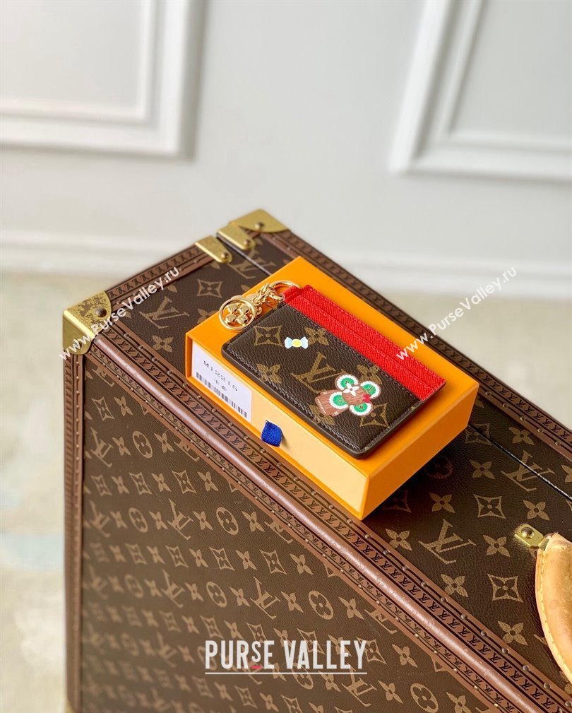 Louis Vuitton LV Charms Card Holder Wallet in Vivienne Print Monogram Canvas M12215 2024 Candy Factory Collection (KI-241105090)