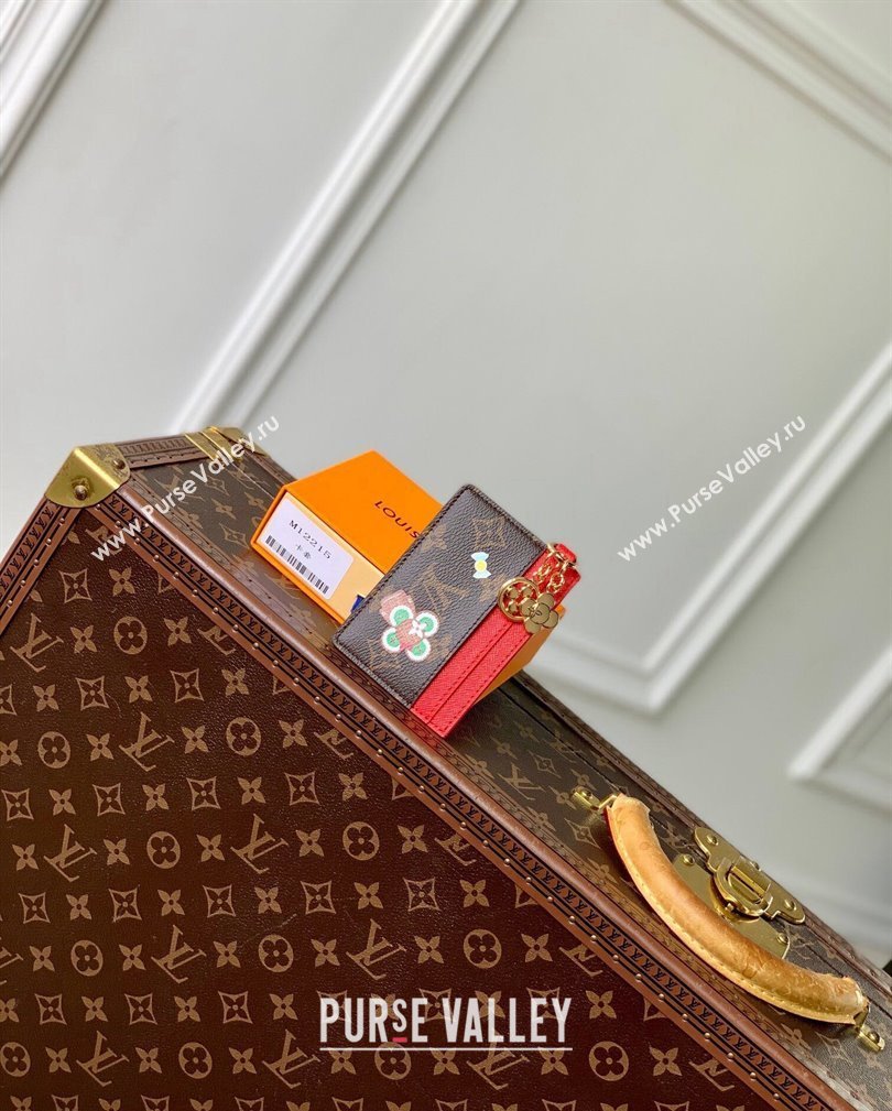 Louis Vuitton LV Charms Card Holder Wallet in Vivienne Print Monogram Canvas M12215 2024 Candy Factory Collection (KI-241105090)