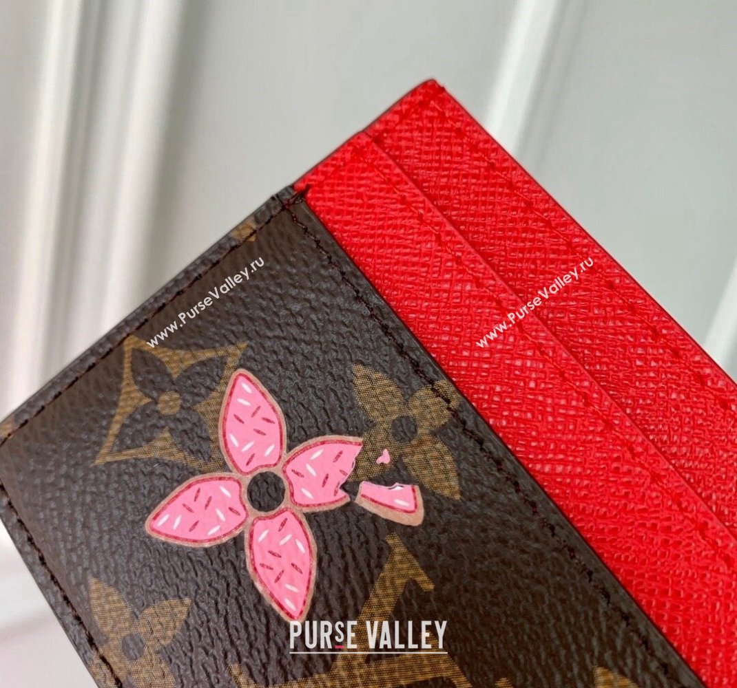 Louis Vuitton LV Charms Card Holder Wallet in Vivienne Print Monogram Canvas M12215 2024 Candy Factory Collection (KI-241105090)