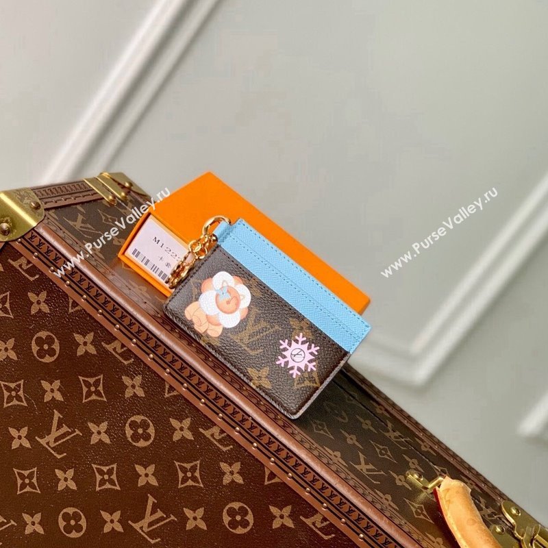 Louis Vuitton LV Charms Card Holder Wallet in Vivienne Print Monogram Canvas M12227 2024 Candy Factory Collection (KI-241105091)