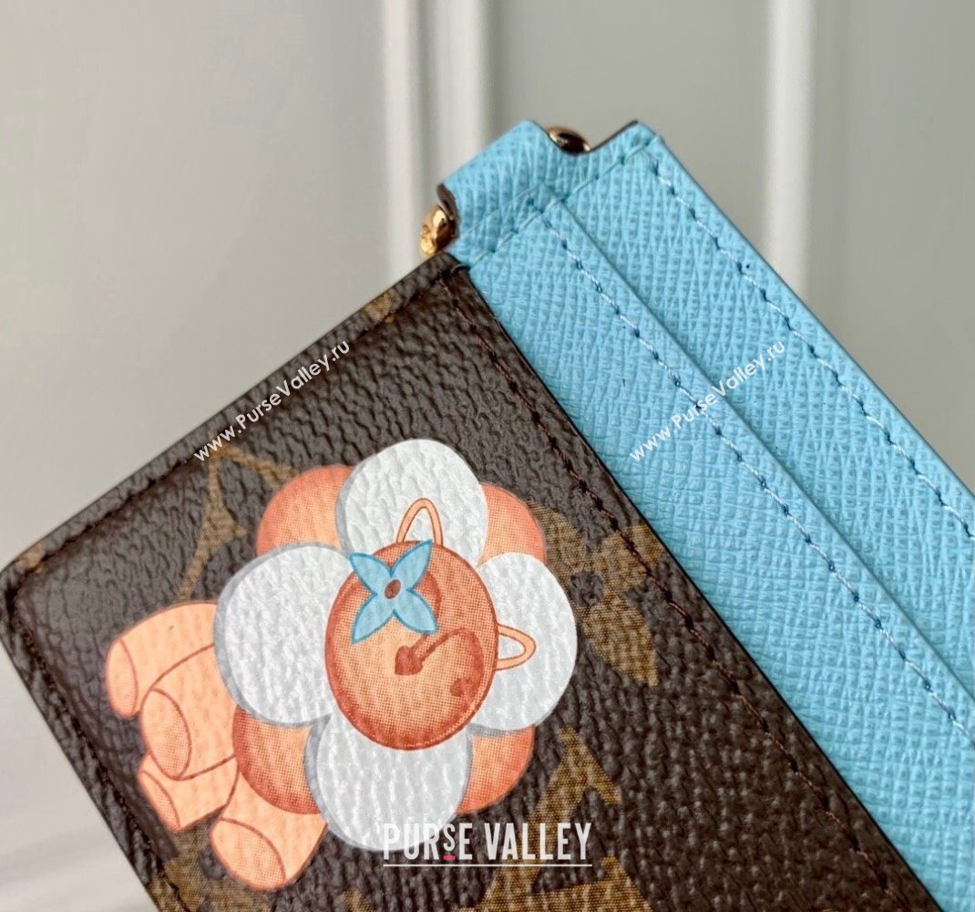 Louis Vuitton LV Charms Card Holder Wallet in Vivienne Print Monogram Canvas M12227 2024 Candy Factory Collection (KI-241105091)