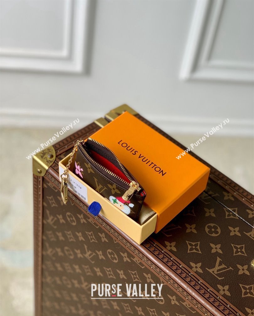 Louis Vuitton Key Pouch in Vivienne Print Monogram Canvas M12217 2024 Candy Factory Collection (KI-241105092)