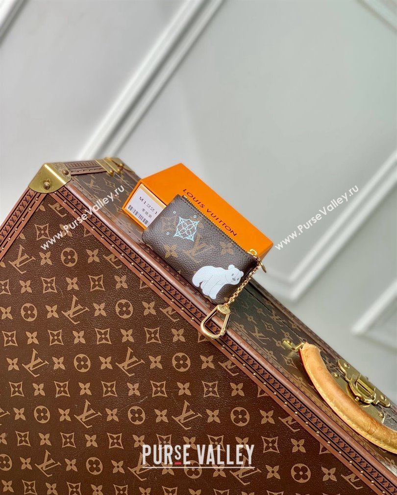 Louis Vuitton Key Pouch in Vivienne Print Monogram Canvas M12229 2024 Candy Factory Collection (KI-241105093)