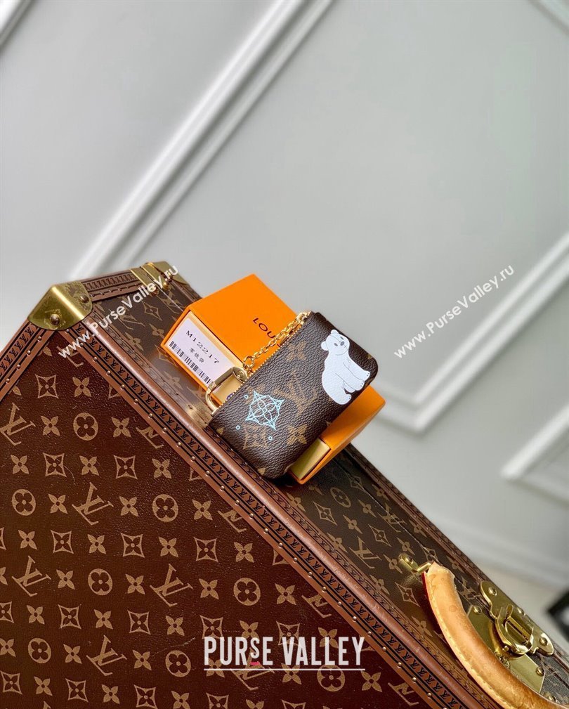 Louis Vuitton Key Pouch in Vivienne Print Monogram Canvas M12229 2024 Candy Factory Collection (KI-241105093)