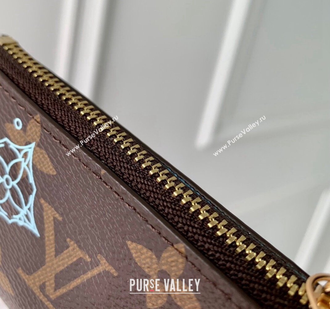 Louis Vuitton Key Pouch in Vivienne Print Monogram Canvas M12229 2024 Candy Factory Collection (KI-241105093)