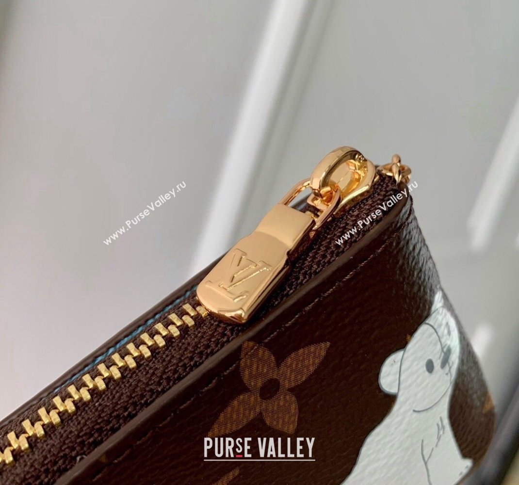 Louis Vuitton Key Pouch in Vivienne Print Monogram Canvas M12229 2024 Candy Factory Collection (KI-241105093)