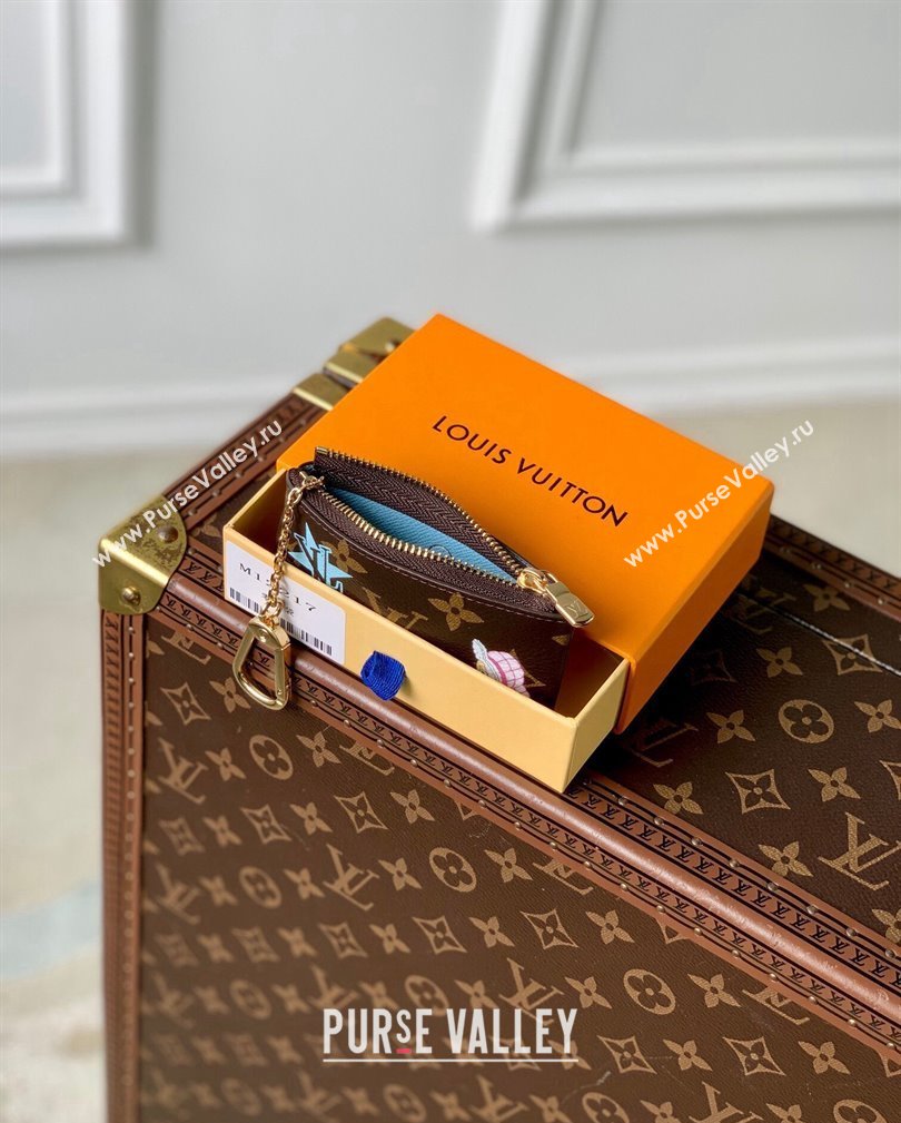 Louis Vuitton Key Pouch in Vivienne Print Monogram Canvas M12229 2024 Candy Factory Collection (KI-241105093)