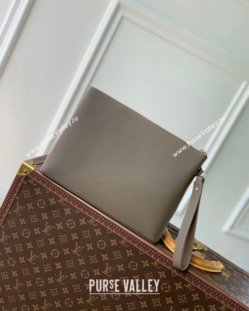 Louis Vuitton Takeoff Pouch in Cowhide Leather M11485 Moka Brown 2024 (KI-241105075)