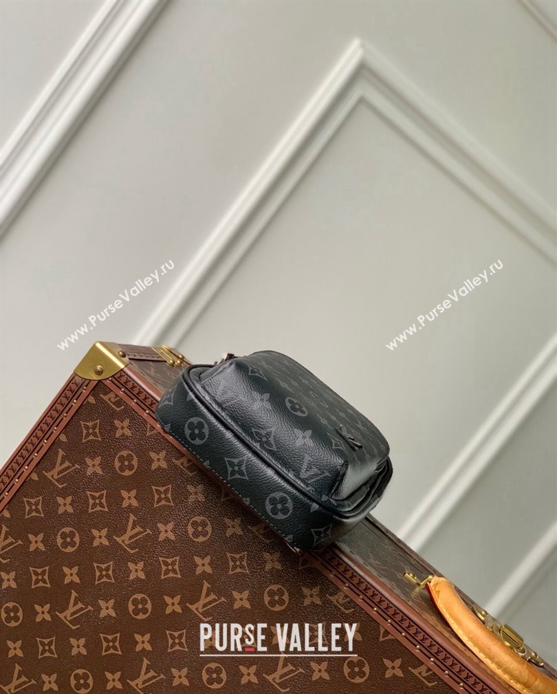 Louis Vuitton Mens Avenue Slingbag PM Bag in Black Monogram Eclipse Canvas 2024 M47137 (KI-241105038)