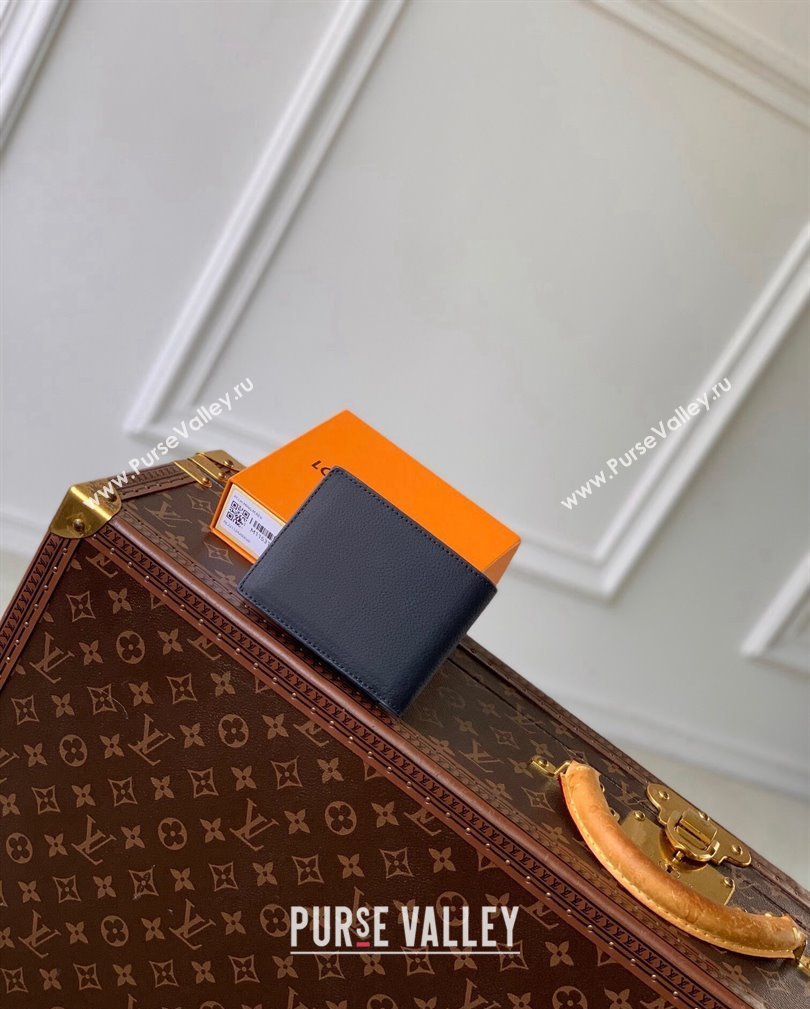 Louis Vuitton Multiple Wallet in LV Aerogram Leather M11531 Ink Blue 2024 (KI-241105076)