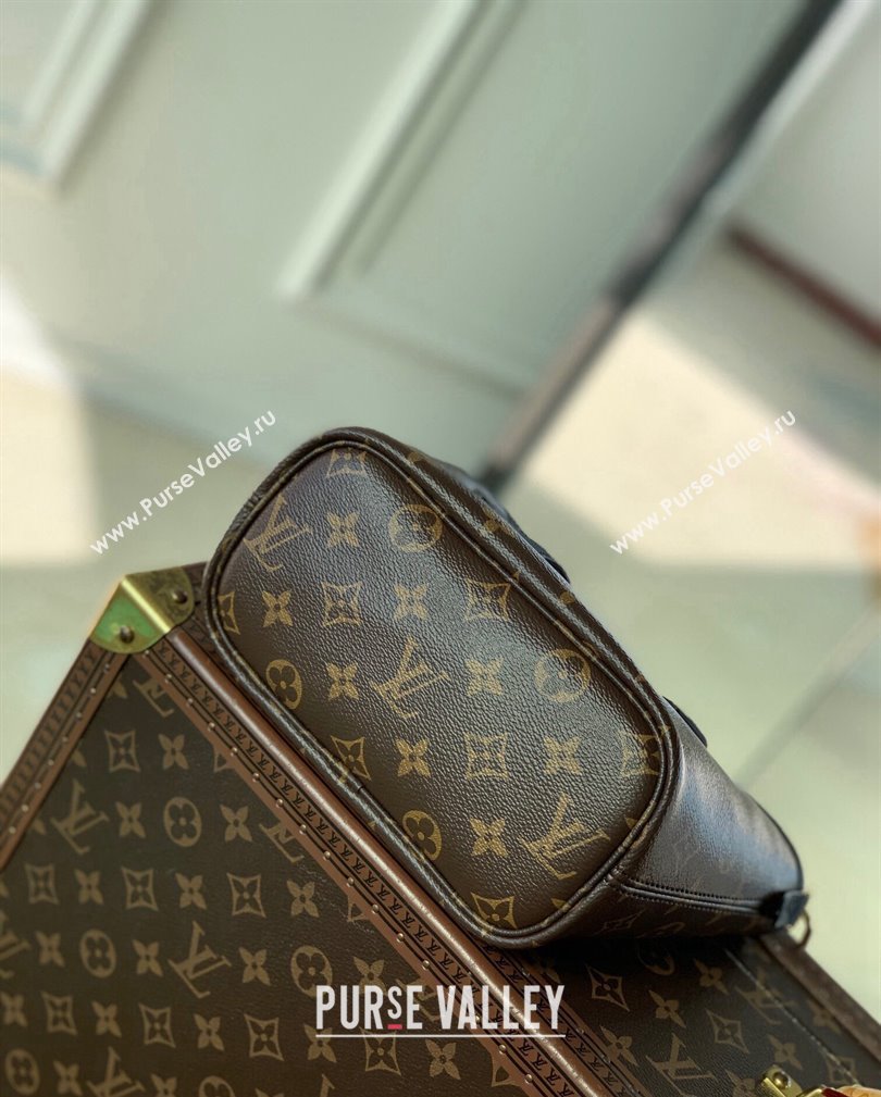 Louis Vuitton Neverfull Inside Out BB Tote Bag M12099 Black Leather/Monogram Canvas 2024 (KI-241105052)