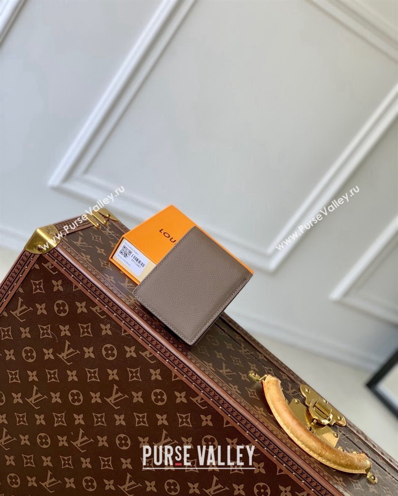 Louis Vuitton Multiple Wallet in LV Aerogram Leather M11487 Moka Brown 2024 (KI-241105077)