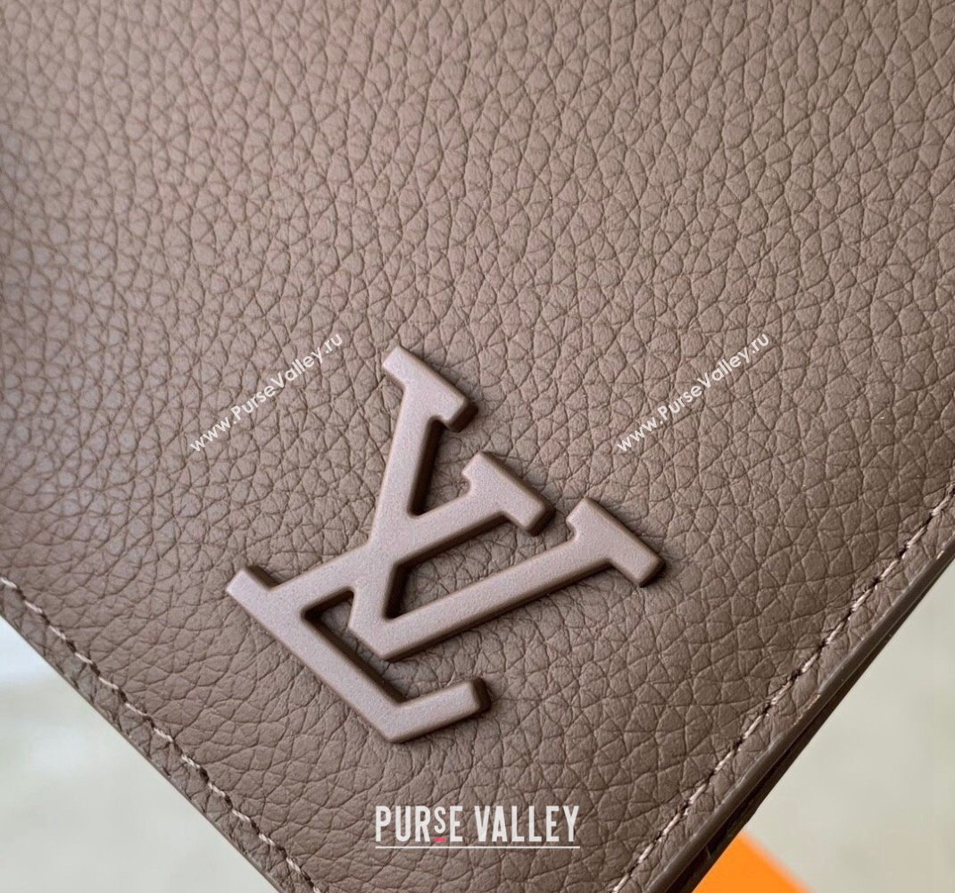 Louis Vuitton Multiple Wallet in LV Aerogram Leather M11487 Moka Brown 2024 (KI-241105077)