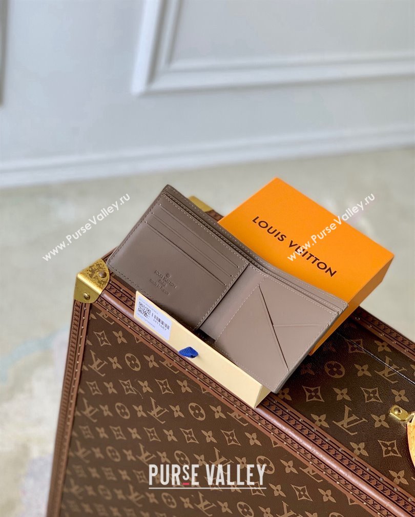 Louis Vuitton Multiple Wallet in LV Aerogram Leather M11487 Moka Brown 2024 (KI-241105077)