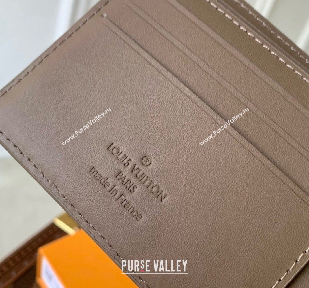 Louis Vuitton Multiple Wallet in LV Aerogram Leather M11487 Moka Brown 2024 (KI-241105077)