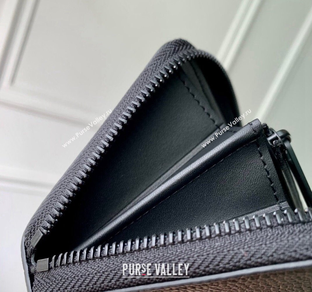 Louis Vuitton Zippy Wallet Horizontal in LV Aerogram Leather M80334 Black 2024 (KI-241105078)