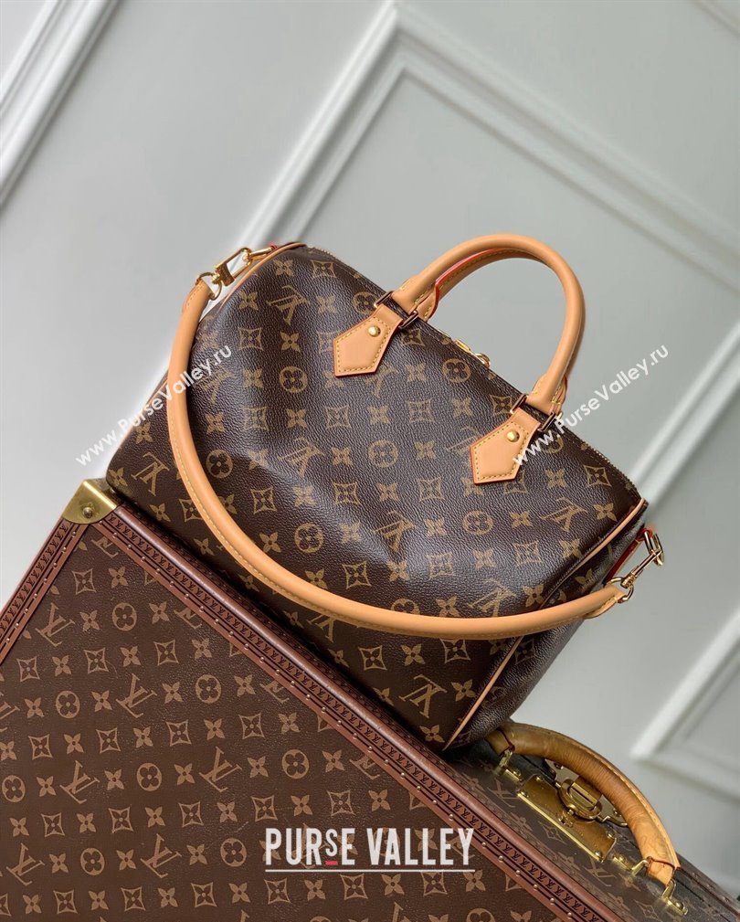 Louis Vuitton Speedy Soft 30 Crafty Bag Monogram Red Canvas M11945 2024 (KI-241105015)