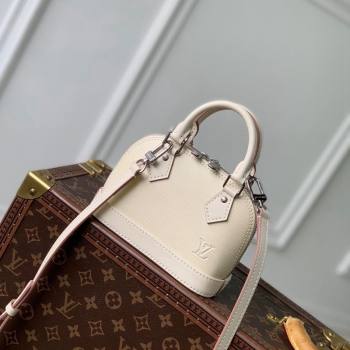 Louis Vuitton Nano Alma Bag in Epi Leather M82411 Quartz White 2024 (KI-241209077)