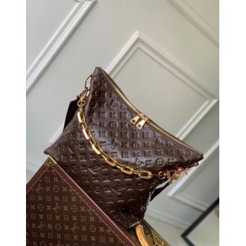 Louis Vuitton Coussin Hobo MM Bag in Monogram Leather M12072 Chocolat Brown 2024 (KI-241209070)