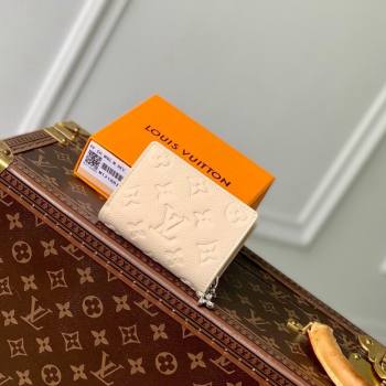 Louis Vuitton Clea Wallet in Cream Beige Supple Grained Leather M12188 2024 LV Ski Collection (KI-241210012)