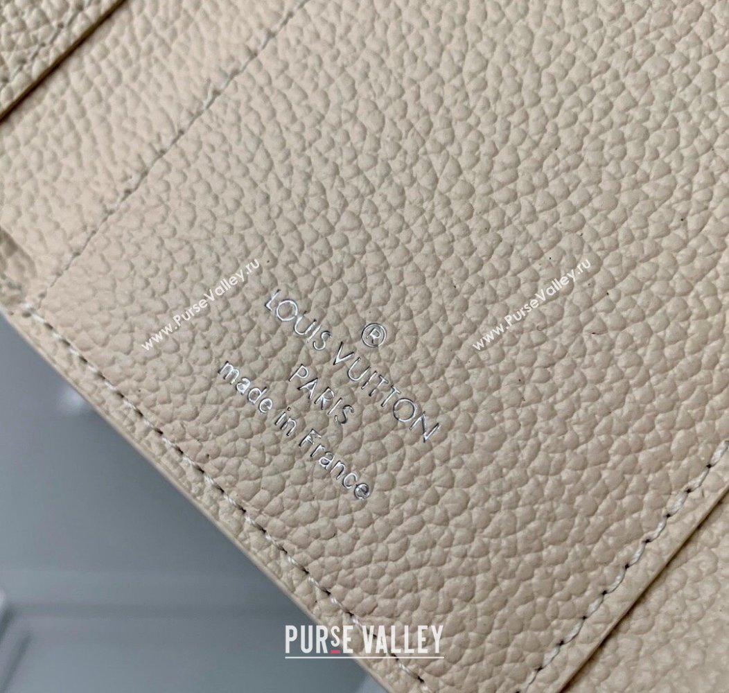 Louis Vuitton Victorine Wallet in Ceam Beige Supple Grained Leather M12746 2024 LV Ski Collection (KI-241210015)